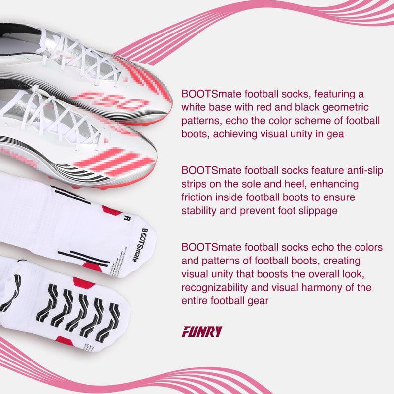 FUNRY Store BOOTSmate Grip Socks Soccer,Ultra Non-Slip,Breathable Soccer Socks for Runing & Basketball, Unisex Fit for Men & Women - Image 5